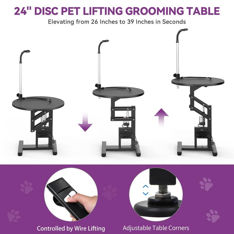 24" Electric Lift Dog Grooming Table Black Bed Bath & Beyond 40272373